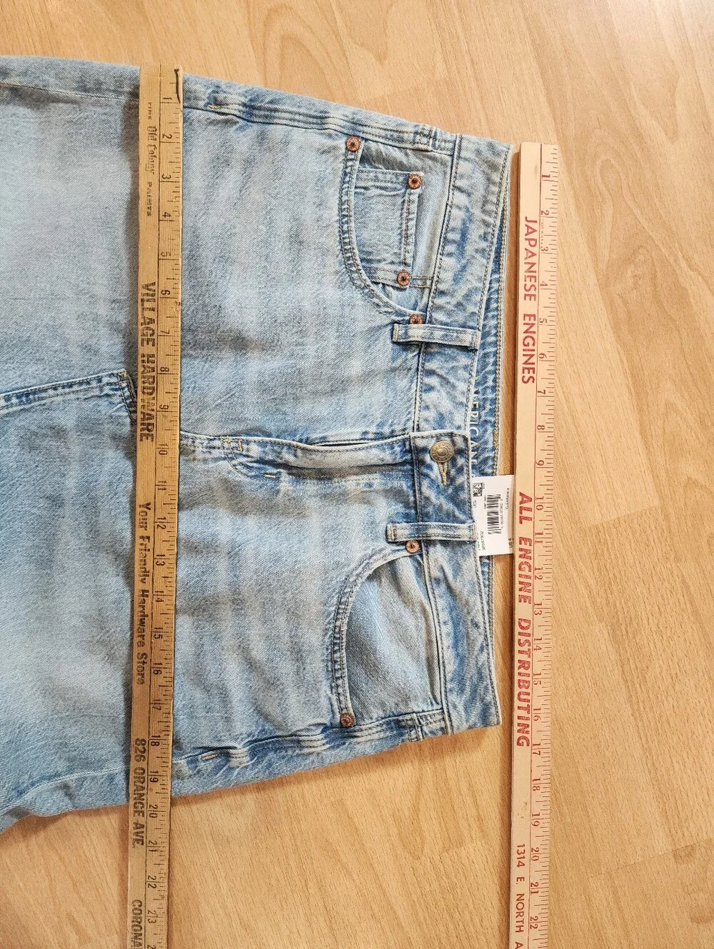 NWT American Eagle Drape Denim Midi Maxi Skirt Front Slit Size 6 (Runs Big?)